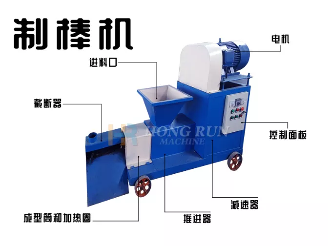 山西省机制木炭设备客户来看下--宏润助力茅草再回收企业降本增效